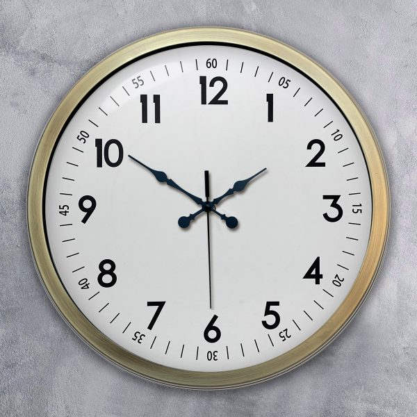 40 cm Tumbled Metal Standard Wall Clock