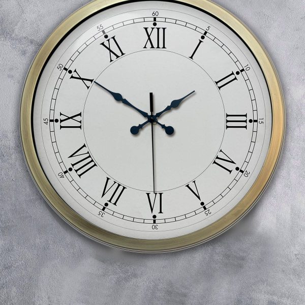 40 cm Eskitme Metal Retro Duvar Saati