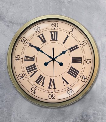 40 Cm Eskitme Metal Duvar Saati