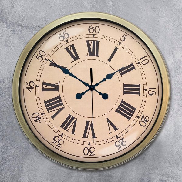 40 Cm Eskitme Metal Duvar Saati