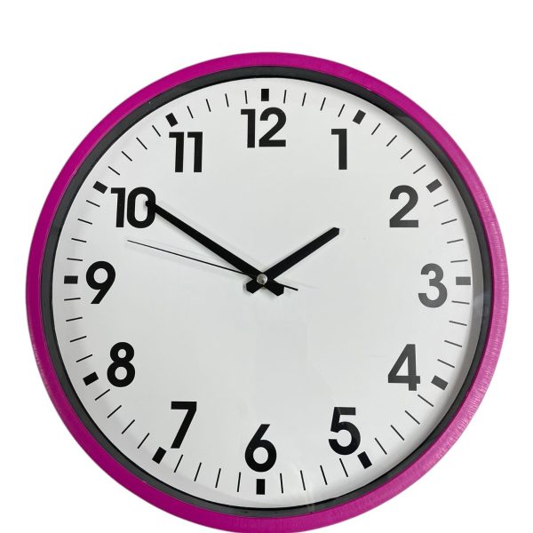 36cm Pembe Duvar Saati