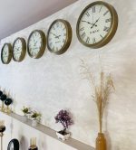 36 cm eskitme metal dünya duvar saati