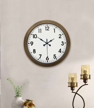 36 cm Eskitme Metal Standart Duvar Saati