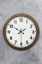 36 cm Eskitme Metal Standart Duvar Saati