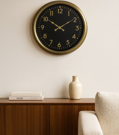 40 cm Eskitme Metal Duvar Saati
