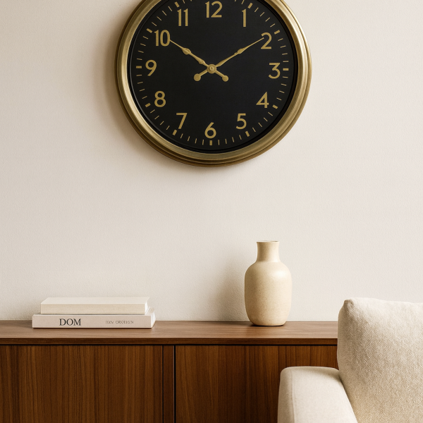 40 cm Eskitme Metal Duvar Saati