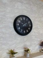 40 Cm Siyah Metl Duvar Saati