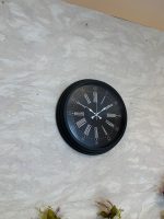 40 cm Siyah Metal Modern Duvar Saati