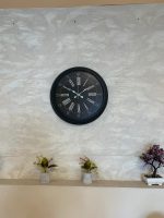 40 cm Siyah Metal Modern Duvar Saati