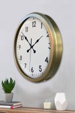52 cm Eskitme Metal Dekoratif Duvar Saati