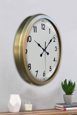52 cm Eskitme Metal Dekoratif Duvar Saati