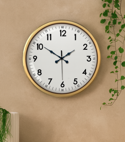 52 cm Eskitme Metal Dekoratif Duvar Saati