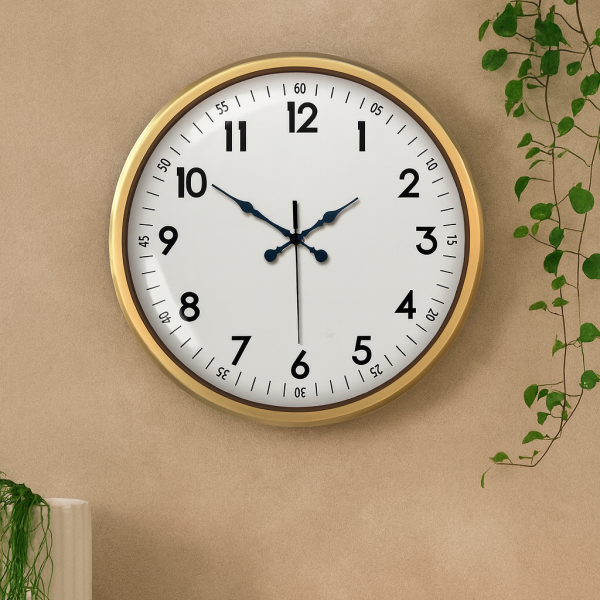 52 cm Eskitme Metal Dekoratif Duvar Saati