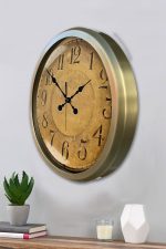 52 cm Eskitme Metal Dekoratif Duvar Saati