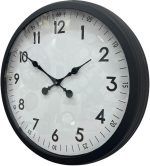 60 cm Siyah Metal Duvar Saati