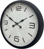 60 cm Siyah Metal Dizayn Duvar Saati